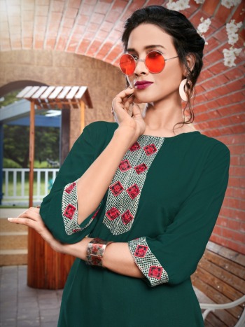 Syasii Maryam Rayon daily wear Kurtis wholesaler