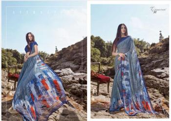 T and M Designer Ek Vastra vol 10 Georgette Saree catalog Wholesaler