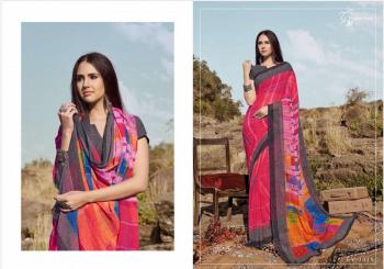 T and M Designer Ek Vastra vol 10 Georgette Saree catalog Wholesaler