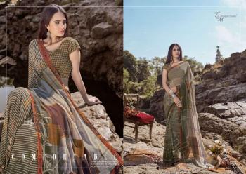 T and M Designer Ek Vastra vol 10 Georgette Saree catalog Wholesaler