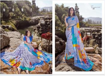 T and M Designer Ek Vastra vol 10 Georgette Saree catalog Wholesaler