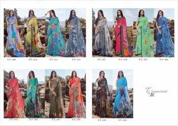 T and M Designer Ek Vastra vol 10 Georgette Saree catalog Wholesaler