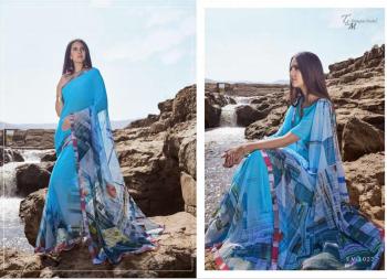 T and M Designer Ek Vastra vol 10 Georgette Saree catalog Wholesaler