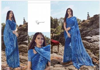 T and M Designer Ek Vastra vol 10 Georgette Saree catalog Wholesaler