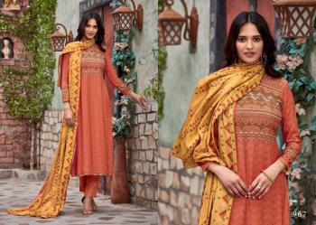 T and M Designer Gulzar Pashmina Winter Salwar Kameez