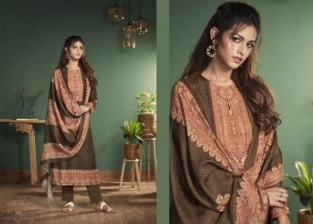 T and M designer Saairah Pashmina winter Salwar Kameez