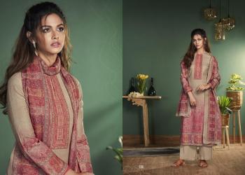 T and M designer Saairah Pashmina winter Salwar Kameez