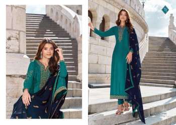 Tanishk Royal Silk vol 12 French crepe Salwar Kameez wholesaler