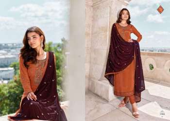 Tanishk Royal Silk vol 12 French crepe Salwar Kameez wholesaler