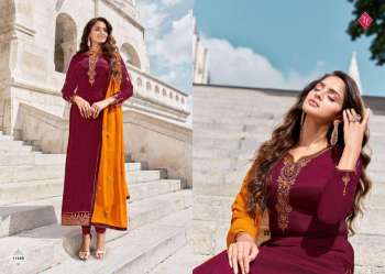 Tanishk Royal Silk vol 12 French crepe Salwar Kameez wholesaler