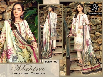 Tawkkal Fab Mahira Luxury Lawn Pakistani Suits