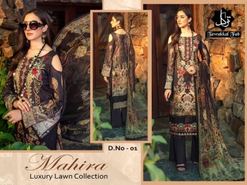 Tawkkal Fab Mahira Luxury Lawn Pakistani Suits