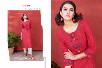 Tips and Tops Mannat vol 5 Rayon kurtis with pant catalog