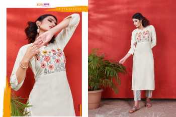 Tips and Tops Mannat vol 5 Rayon kurtis with pant catalog