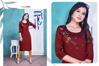 Tips and Tops Resham vol 3 Muslin Silk kurtis wholesaler