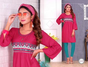 Trendy Fizza vol 3 Rayon embroidered kurtis wholesaler