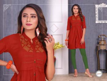 Trendy Fizza vol 3 Rayon embroidered kurtis wholesaler