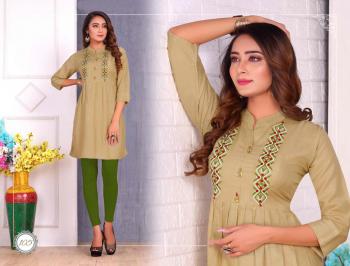 Trendy Fizza vol 3 Rayon embroidered kurtis wholesaler