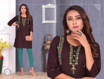 Trendy Fizza vol 3 Rayon embroidered kurtis wholesaler