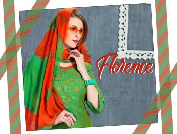 Trendy Florence Cotton Rayon Kurtis, palazzo and dupatta