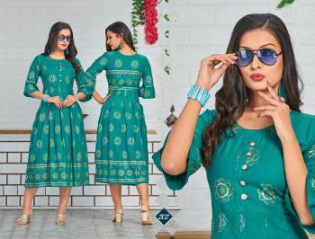 Trendy Goldy Rayon kurtis buy wholesale Price