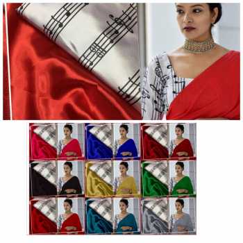 Trendy Heavy Japan satin party wear saree wholesale price