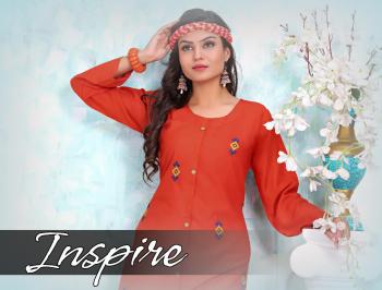 Trendy Inspire Rayon Daily wear Kurtis wholesaler