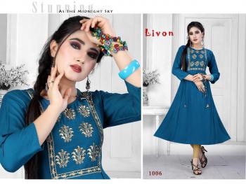 Trendy Livon Rayon kurtis wholesale