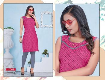 Trendy Violet Rayon regular wear kurtis wholesaler