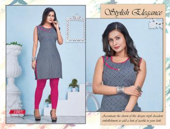 Trendy Violet Rayon regular wear kurtis wholesaler