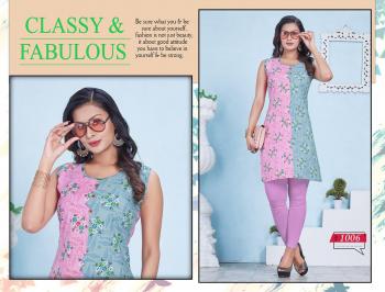 Trendy Violet Rayon regular wear kurtis wholesaler