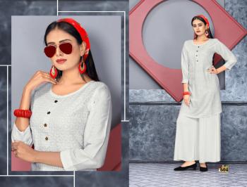 Trendy-White-Rose-vol-2-Chikan-work-Kurtis-wholesaler-1