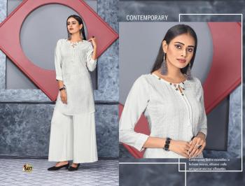 Trendy-White-Rose-vol-2-Chikan-work-Kurtis-wholesaler-2