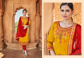 Triple AAA Kajal Jam Silk Salwar Kameez wholesaler