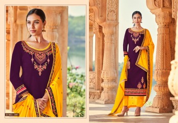 Triple AAA Kajal Jam Silk Salwar Kameez wholesaler