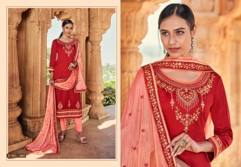 Triple AAA Kajal Jam Silk Salwar Kameez wholesaler