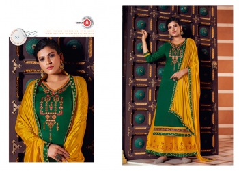 Triple-AAA-Kesariya-Jam-Silk-Salwar-Kameez-catalog-1