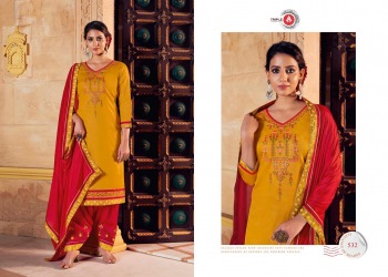 Triple-AAA-Kesariya-Jam-Silk-Salwar-Kameez-catalog-2