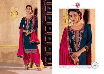 Triple-AAA-Kesariya-Jam-Silk-Salwar-Kameez-catalog-4