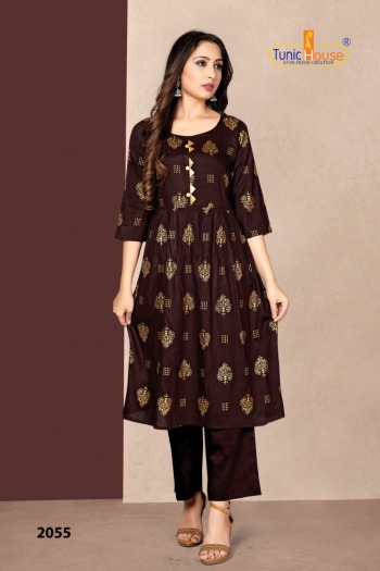 Tunic House New Pinch Rayon kurtis wholesaler