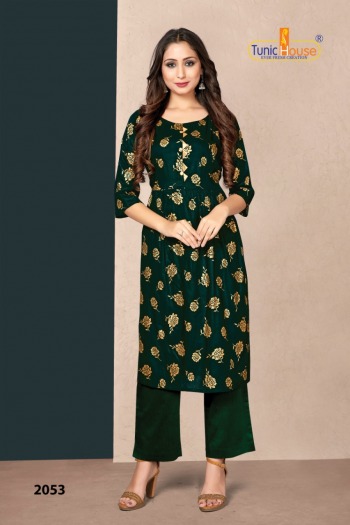 Tunic House New Pinch Rayon kurtis wholesaler