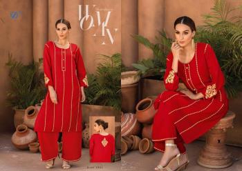 TZU lifestyle Rayon kurtis with palazzo pant catalog