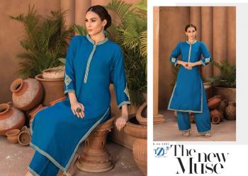 TZU lifestyle Rayon kurtis with palazzo pant catalog