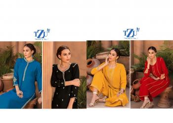 TZU lifestyle Rayon kurtis with palazzo pant catalog