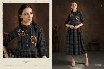 unlock vol 1 Cotton Embroidered regular wear Kurtis wholesaler