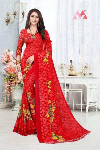 Vairagee Georgette Casual wear saree catalog Wholesaler