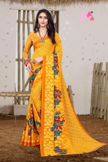 Vairagee Georgette Casual wear saree catalog Wholesaler