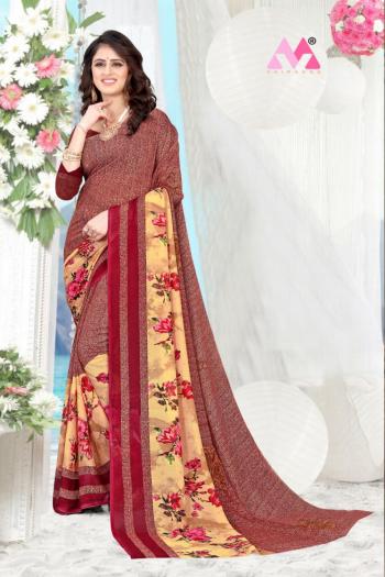 Vairagee Georgette Casual wear saree catalog Wholesaler