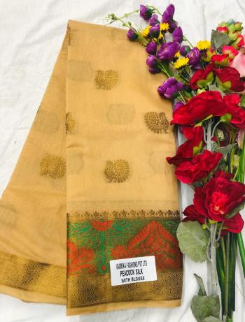 Vamika Peacock silk pure linen Silk Saree wholesale Price