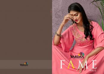 Vardan Designer fame vol 2 Party wear kurtis wholesaler